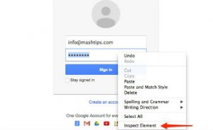 rigth click to show this menu